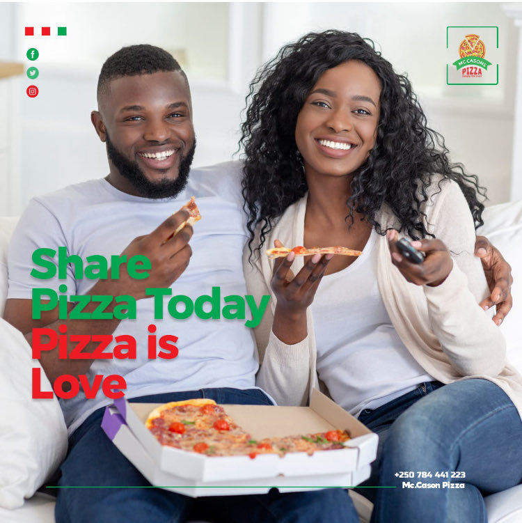 CasonPizza's tweet photo. It’s Friday that means 

Buy 1🍕 Get 1🍕 Free!
Call:_0784 441 223_ simply order via @vubavubarw @rush_foods_rwanda @safirun_rw @migro_online_shop_delivery 

#pizzafriday🍕 
#buy1get1free 
#mccasonpizza🍕 
#simplythebest💯 https://t.co/g1qFLko0sp
