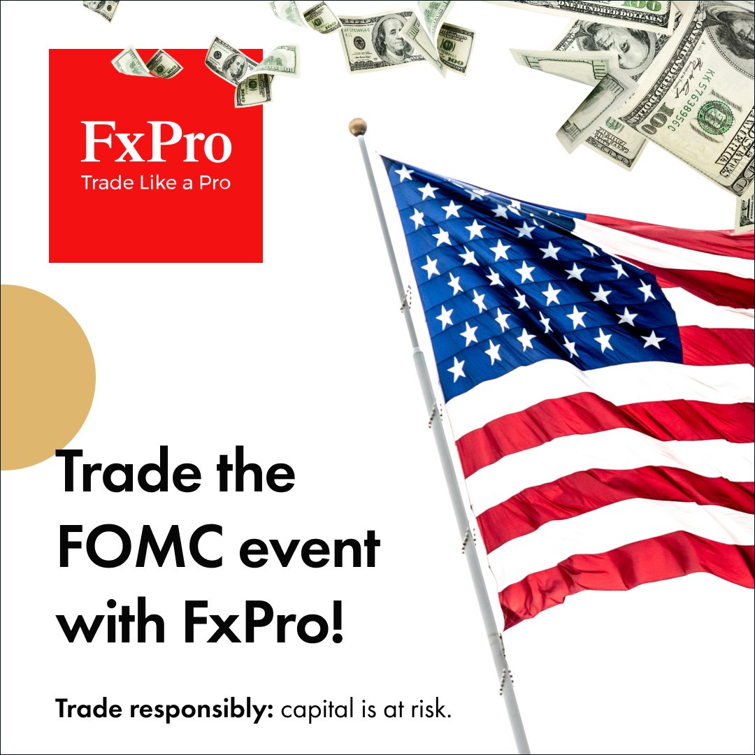 FxProGlobal's tweet photo. 🔜Are you prepared?

Coming up Wednesday at 18:00 GMT is the FOMC meeting which may cause significant market volatility on USD pairs &amp; assets