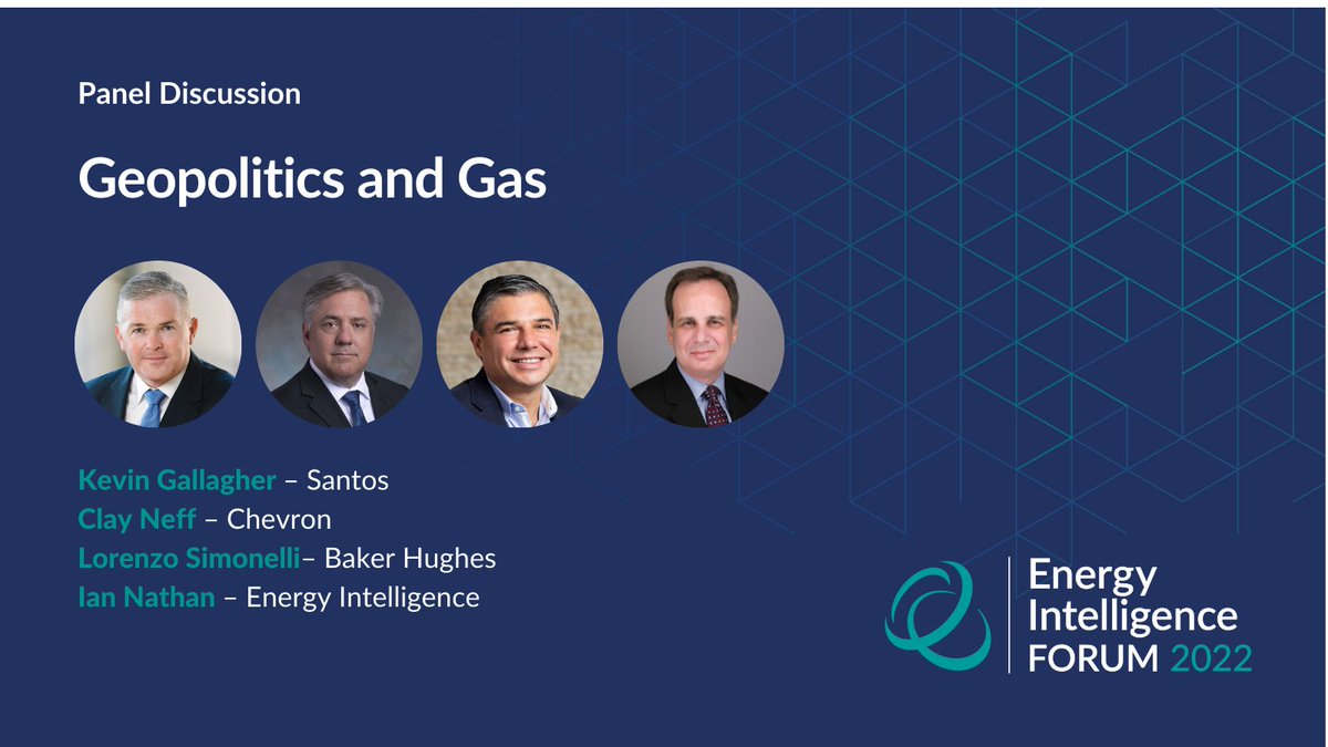 Geopolitics and Gas
>> Join the debate on the outlook for natural gas at the #EIForum in London, Oct. 4-6 bit.ly/3RHiK65 

<a href="/SantosLtd/">Santos</a> <a href="/Chevron/">Chevron</a> <a href="/bakerhughesco/">Baker Hughes</a> <a href="/IanNathan/">Ian Nathan</a> <a href="/energyintel/">Energy Intelligence</a> #EnergyCrisis #EnergySecurity #EnergyTransition #natgas #lng