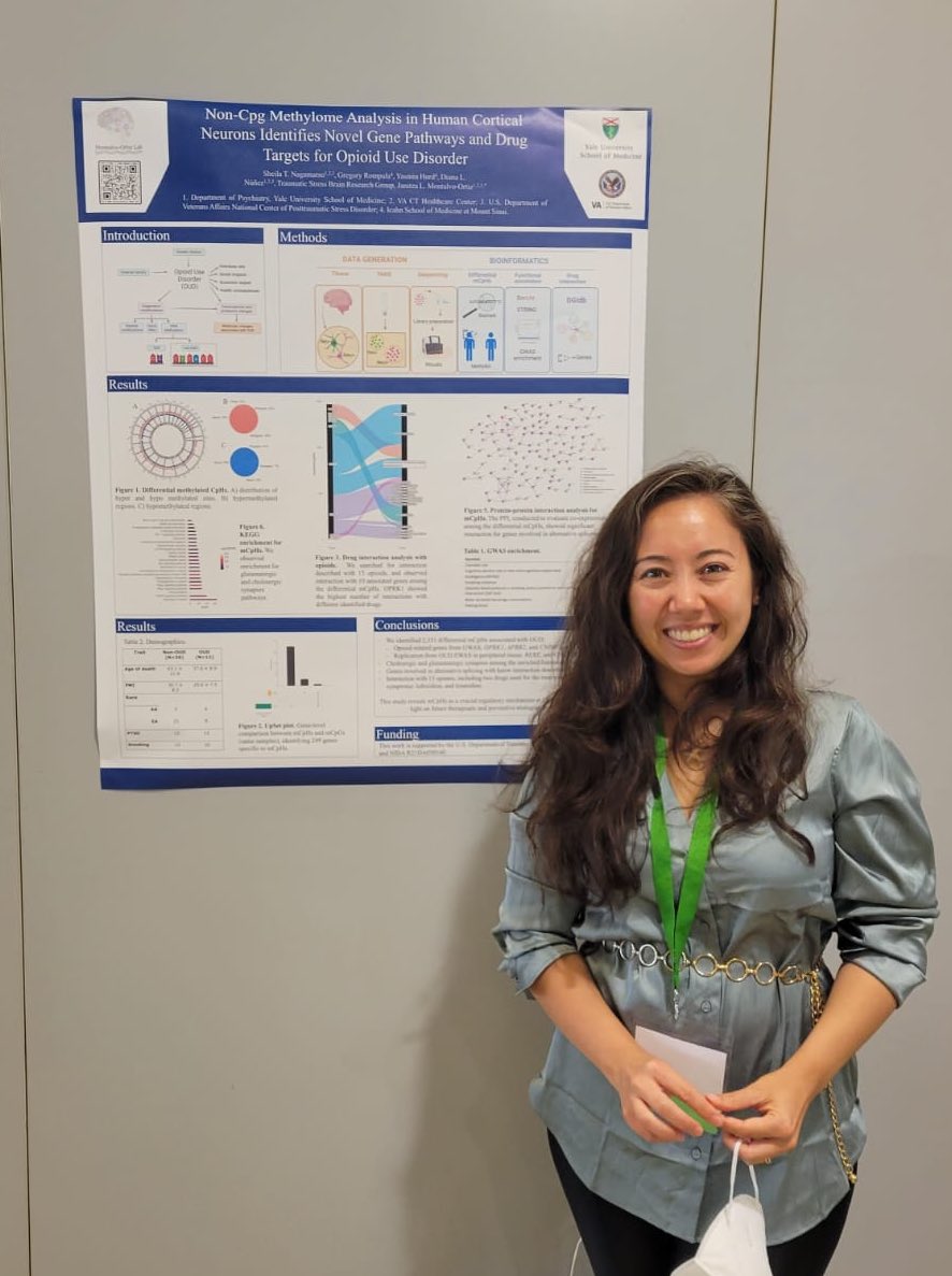 Janitza Montalvo-Ortiz (@janitzamontalvo) on Twitter photo Our postdoc <a href="/SheilaNagamatsu/">Sheila Nagamatsu</a> presenting very interesting data on non-CpG methylation of opioid use disorder in human cortical neurons. #WCPG2022 #MontalvoOrtizlab <a href="/YalePsych/">Yale Psychiatry</a> Our postdoc <a href="/SheilaNagamatsu/">Sheila Nagamatsu</a> presenting very interesting data on non-CpG methylation of opioid use disorder in human cortical neurons. #WCPG2022 #MontalvoOrtizlab <a href="/YalePsych/">Yale Psychiatry</a>