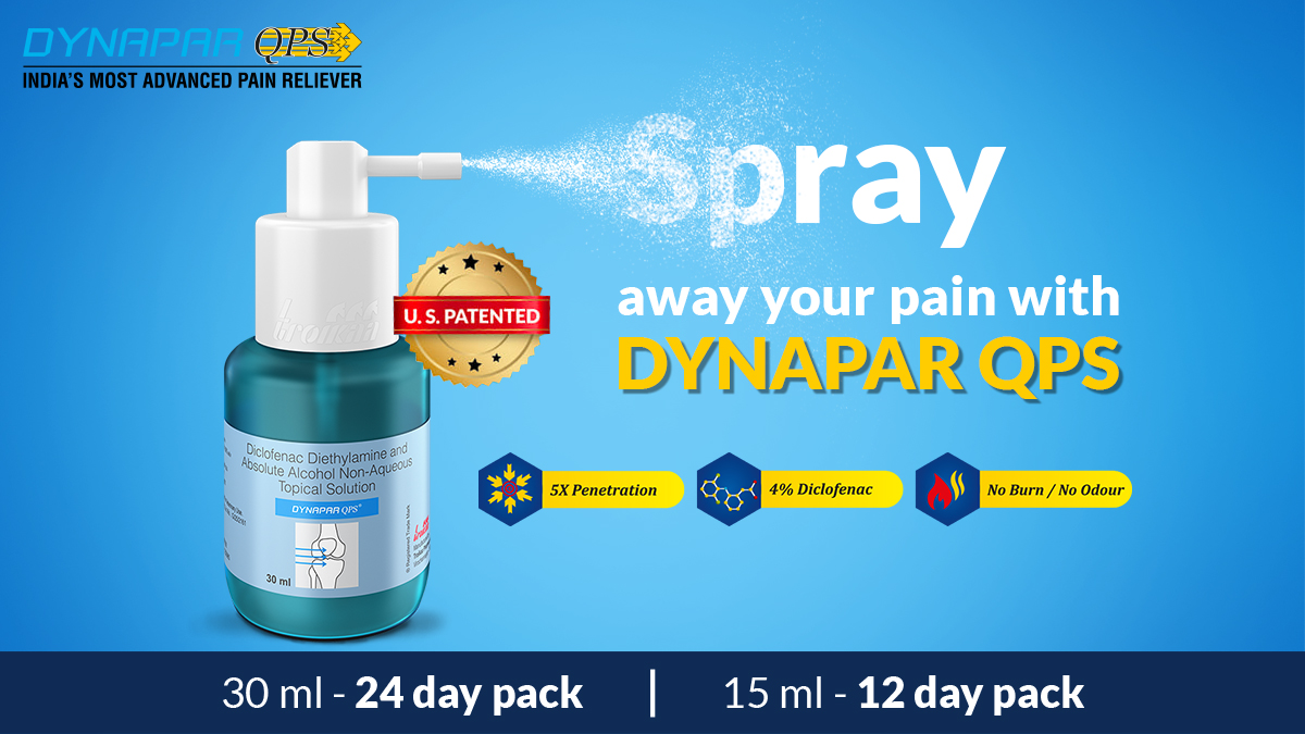 dynaparqps's tweet photo. Use just 4 sprays of Dynapar QPS to set the pain away with its 4% Diclofenac and 5X penetration without any burning sensation or odour.
#DynaparQPS #Pain #PainRelief #PainManagement #Troikaa #TroikaaPharma #PainFree #QuickPenetration #QuickRelief #Relief #Userfriendly https://t.co/jzF0tKm3QV