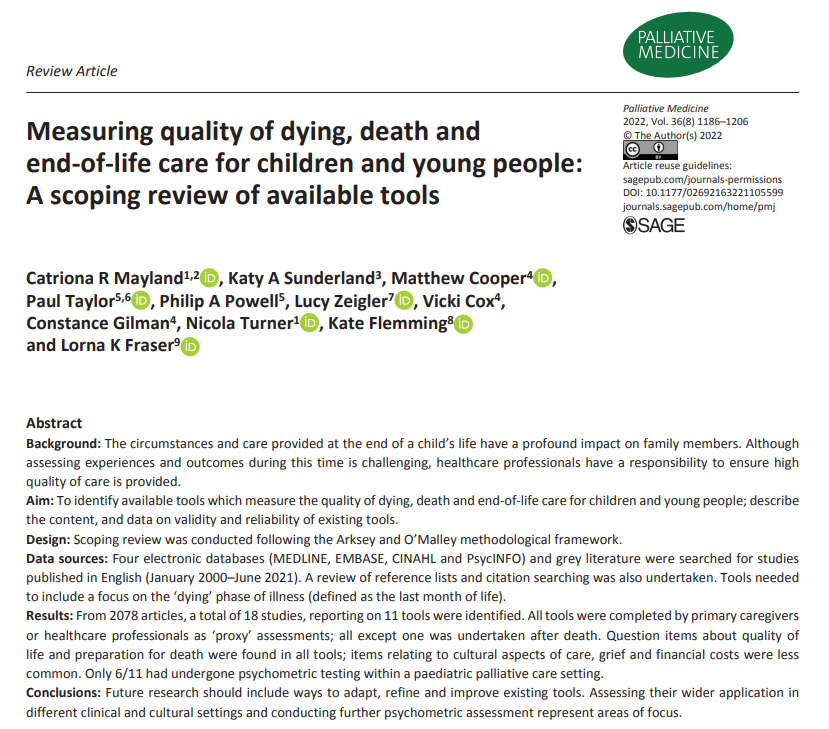 PalliativeMedJ's tweet photo. Future research should include ways to adapt, refine and improve existing tools. Assessing their wider application in different clinical and cultural settings and conducting further psychometric assessment represent areas of focus. #hpm #hapc https://t.co/UuZVyWzl1y https://t.co/ltAuJ3xh5f