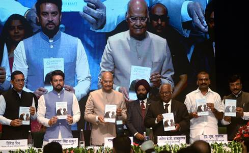 pibchennai's tweet photo. Former President Ram Nath Kovind launches book #AmbedkarAndModiBook: Reformer's Ideas Performer's Implementation’
Book is a documentation of herculean efforts being made to realize the vision of Dr Ambedkar: Union Minister @ianuragthakur
https://t.co/fCb1554WDw https://t.co/ZrlgPc2CBP