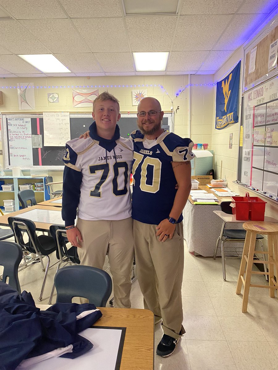 coachyurish's tweet photo. Rocking another jersey today! Thank you @ColtonLanham1 and play big tonight big dog! https://t.co/nNfGYtzFKi