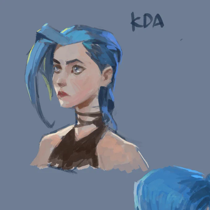 20220912: Arcaneのキャラクターの練習。キャラクターは記号として描いた方がうまくいくって思った!白目は白く、鼻やほうれい線は省略、そういった記号的な描き方の方が人間の認識に近いのではという仮説。描きながら喋ってる配信はこちら。もしよければ。 