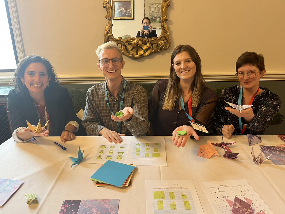 Busy with origami at BSPD 2022