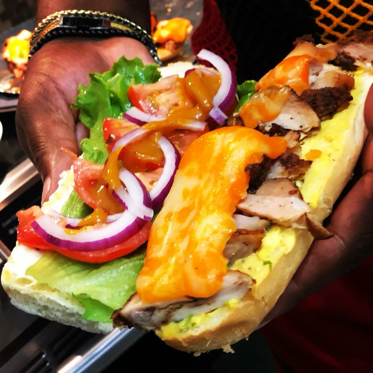 LeSherKitchen's tweet photo. I'm Always Down To Make An Awesome Sandwich ๐ฅช๐๐๐
#sandwich #food #love #peace #jamaicancooking #natural #healthyrecipes #healthyfood #toronto #LeSherKitchen #caribbean #foodphotography #jamaica #veganeats #veganlife #cateringservice #salad #cooking #healthyskin #infusion https://t.co/mxbQkh1TeR