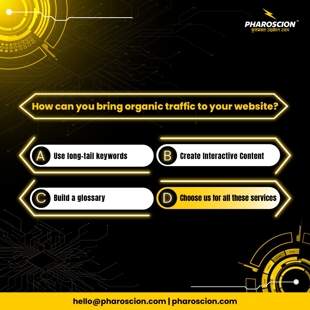 Pharoscionoffce's tweet image. Why worry when Pharoscion is the solution provider for all the queries you have with best working strategies to make your website bounce on top in one go.
#quiz #generaltrivia #webquiz #kbc #KBC #seoservices #organictraffic #webdevelopment #organicreach #SEM #SEO #ITSolution