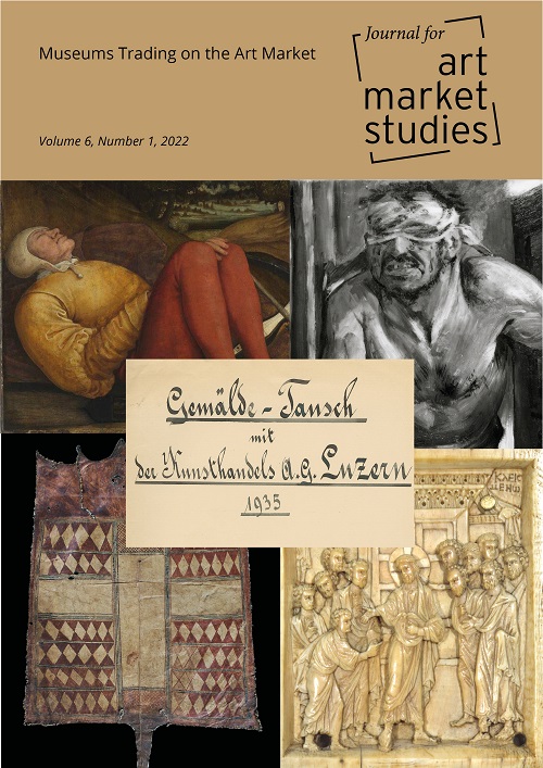 New issue of the "Journal for Art Market Studies": "Museums Trading on the Art Market" | Sales of European museums examined from a historical perspective, both in the field of fine arts and ethnographica | Guest editor: Helene Tello | #openaccess @tuberlin fokum-jams.org/index.php/jams