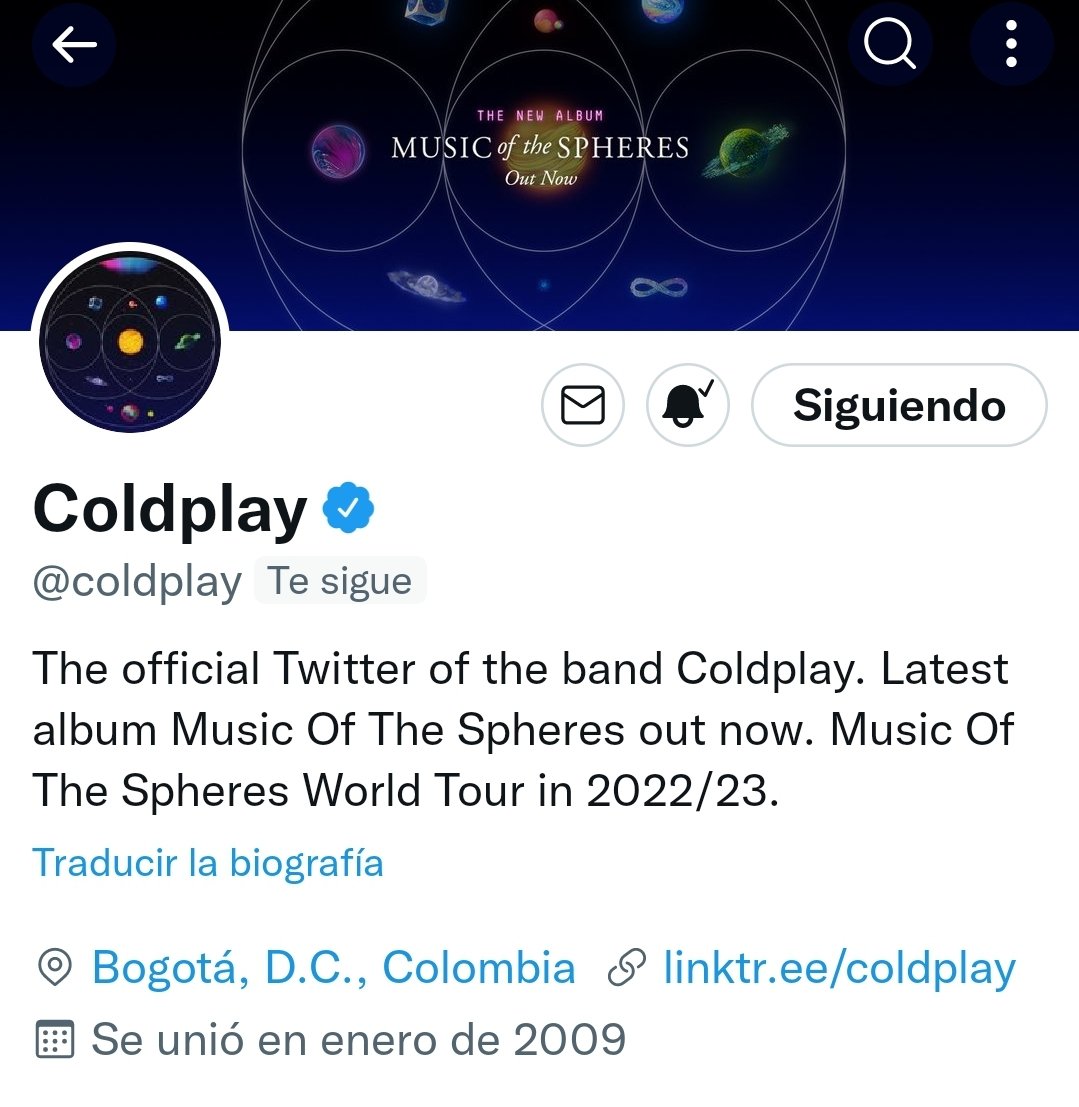 ColdplayColombi's tweet photo. Bienvenidos ❤️❤️❤️🇨🇴
@coldplay  ya cambio su ubicación. Bogotá/Colombia 🇨🇴 https://t.co/a6N50XfQzm