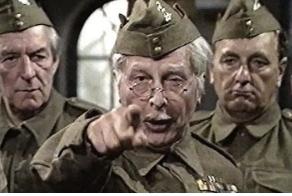 trystanw71's tweet photo. @cliveldunn The real Clive Dunn does not like #RUbots one bit. #coldsteel https://t.co/aTpoaJRgsV