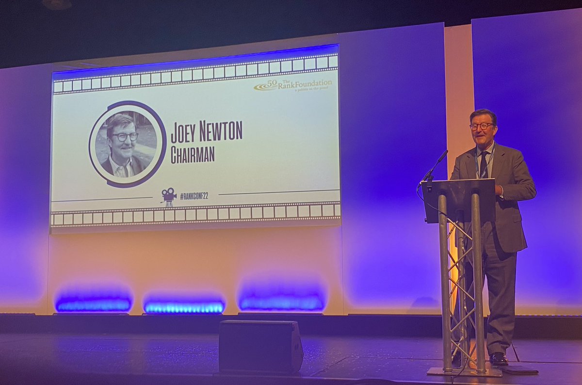 Rose_Fitzp's tweet photo. Joey Newton, @RankFoundation, Chair and grandson of founder Lord Rank, closes this year’s 50th anniversary conference. 500 remarkable people came together to share support and celebrate the achievements of these last tough years.  The next 50 years are in good hands.  #rankconf22 https://t.co/igxR7AEe9P