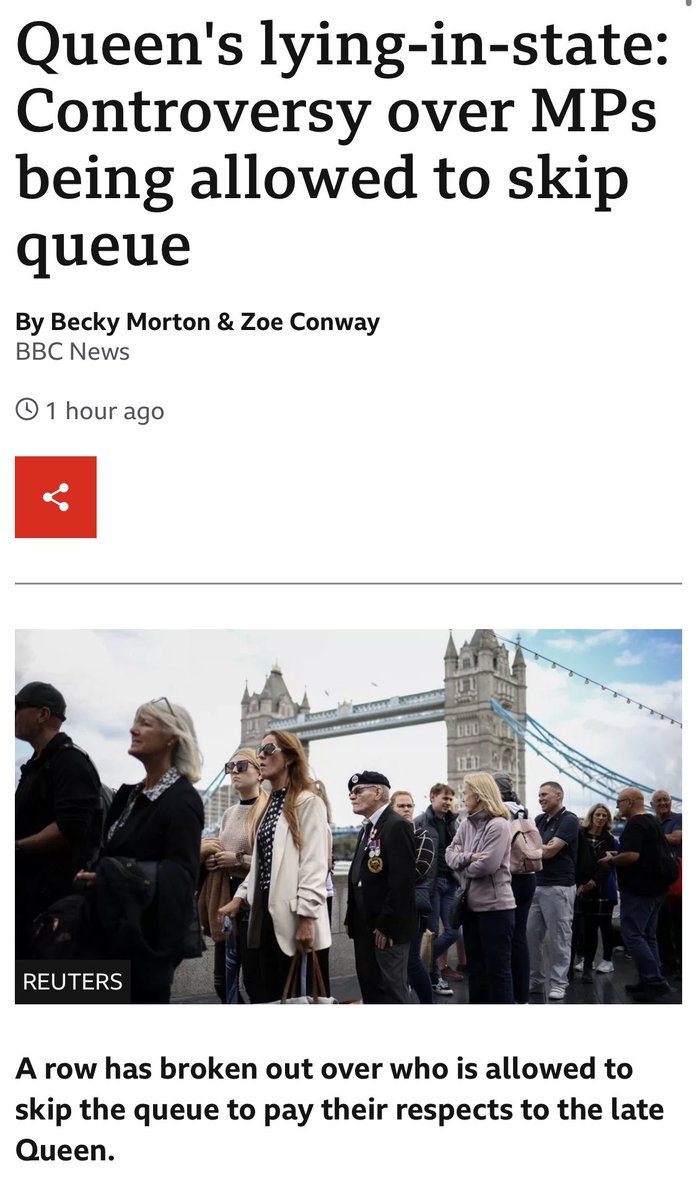 British people will quietly tolerate most things - but skipping a queue is entirely unacceptable.