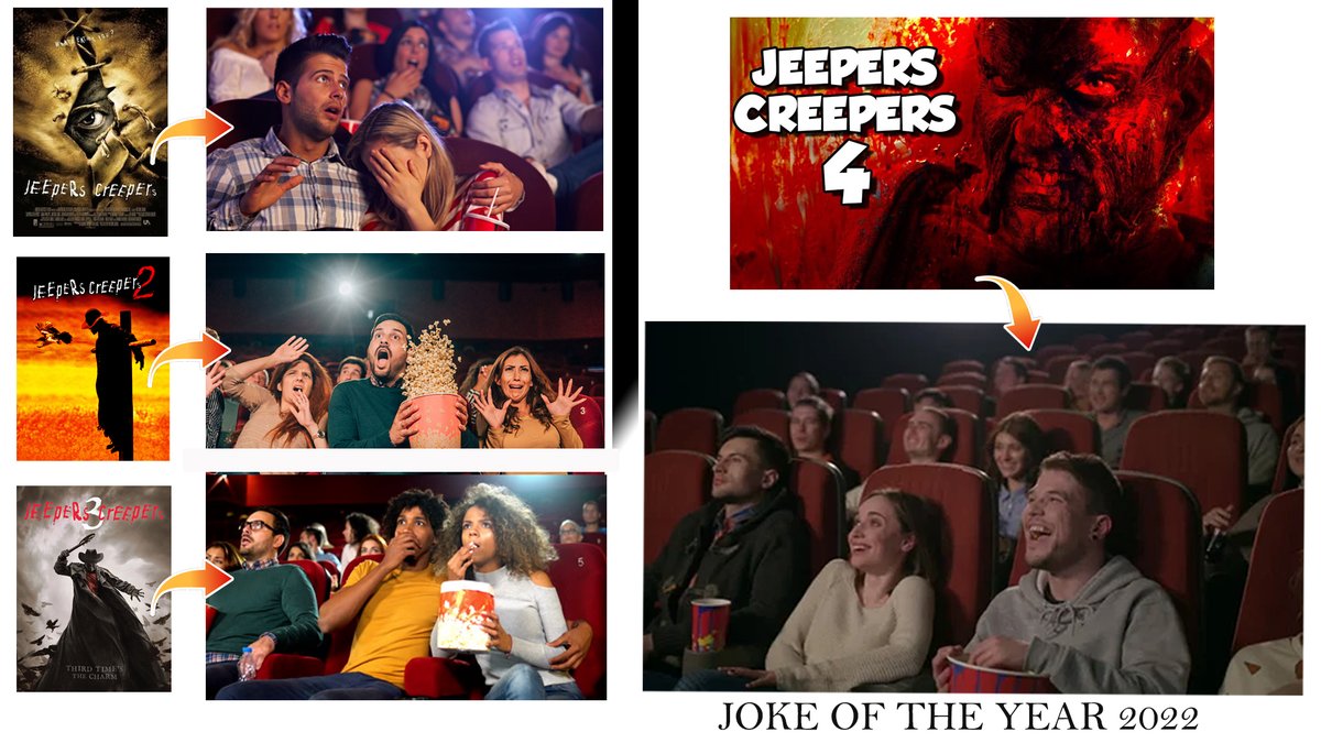 what the hell, they make Jeepers Creepers Reborn look like a cheap vampire film. totally ruined and fail. RIP!! #JeepersCreepersReborn