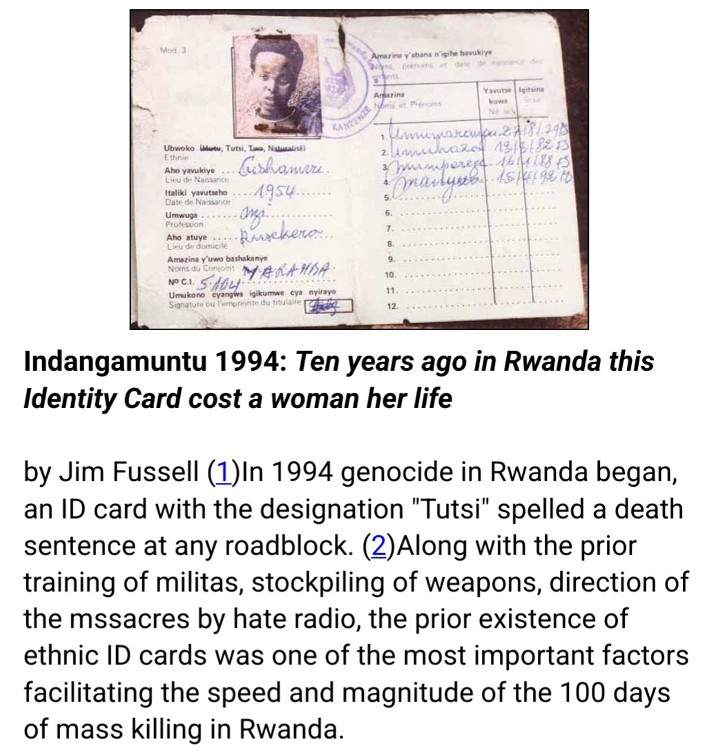 EinsteinsAttic's tweet image. 'Celebrating' #IDsystems on a continent that within living memory has seen them facilitate #genocide - near a subcontinent where their use is #starving people to death, #denying them healthcare, and facilitating religious #oppression - is at best #delusional #technoutopianism...