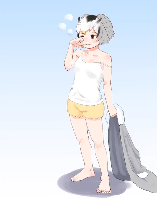 (ほぼ)ワンドロ寝起きはかせ#イラスト 