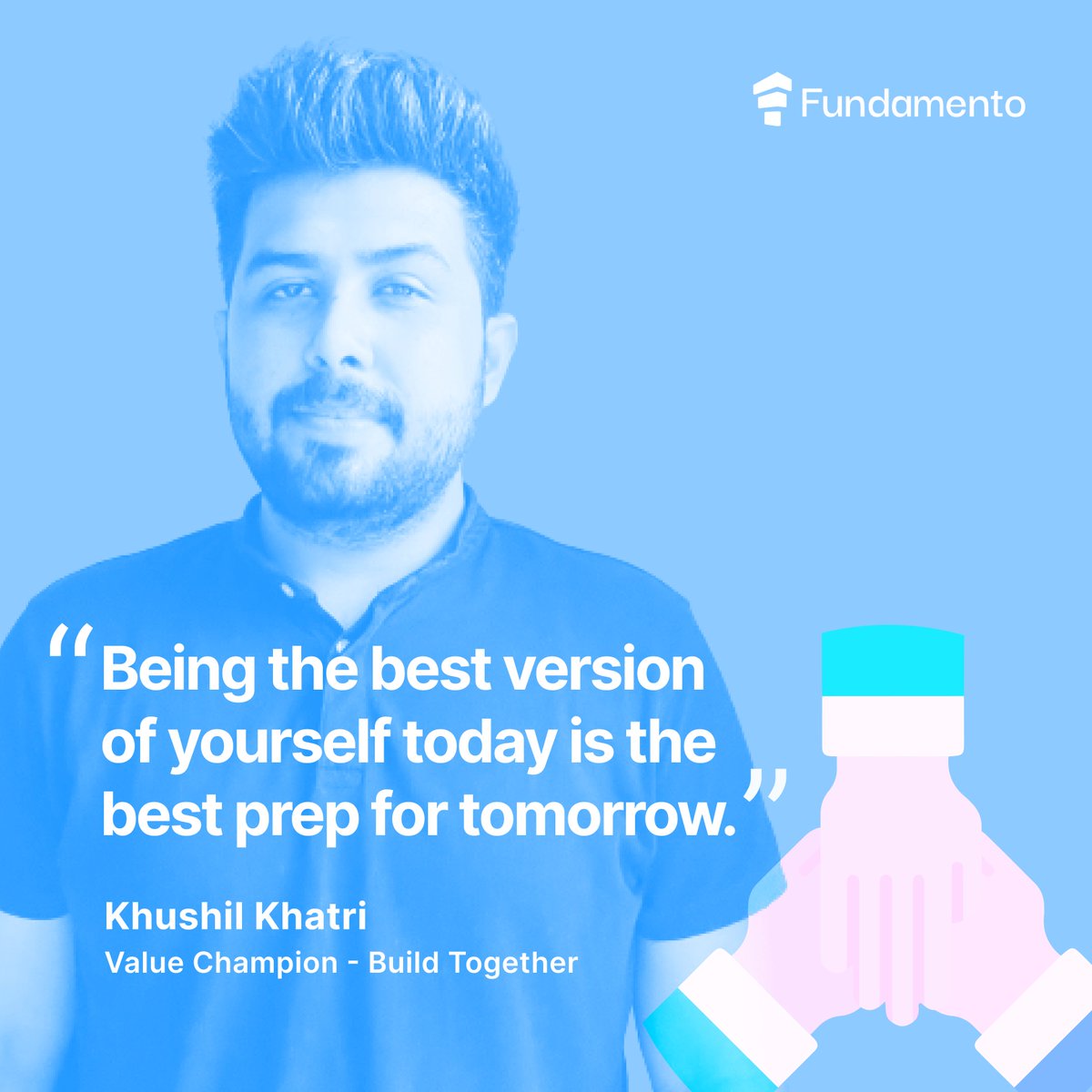 If being cool, but amazing at school had a name, it would be @khushilkhatri. No wonder he's our #BuildTogether Value Champion for this season! He's the pillar for our team who ensures that we never fall. A big shoutout to him 🙌