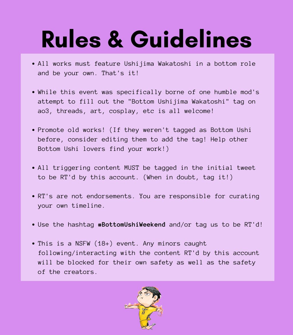 BottomUshiWknd's tweet photo. Hello. Are you ready to stuff the cannon? 😏🍑 

Bottom Ushi Weekend will run 11/11-11/13! See below for guidelines and suggested prompts!

(Text version in replies ⤵️) https://t.co/mJSXh0pqK6