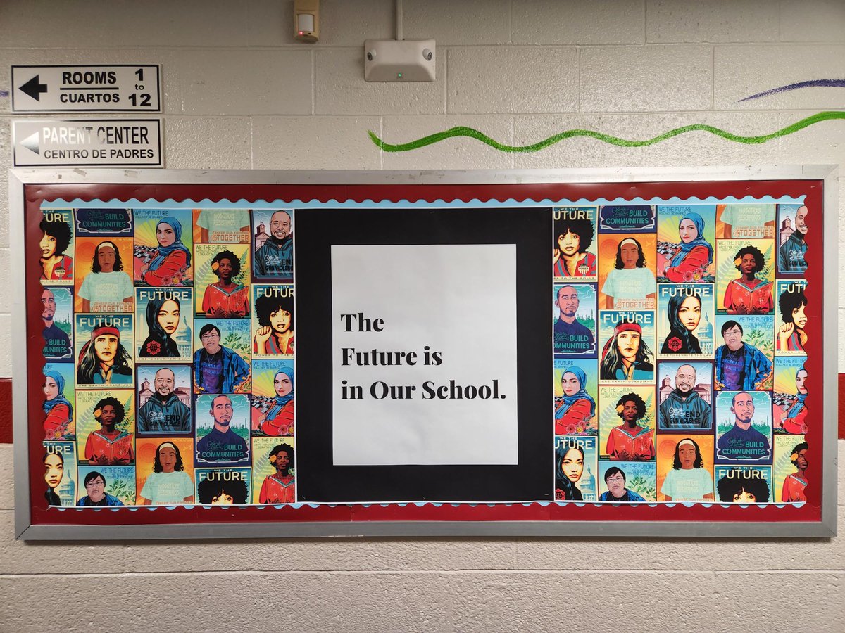 We are kicking off Hispanic Heritage Month with a beautiful display and a quote from Cesar Chavez, "We need to help students and parents cherish and preserve the ethnic and cultural diversity that nourishes and strengthens this community and this nation."