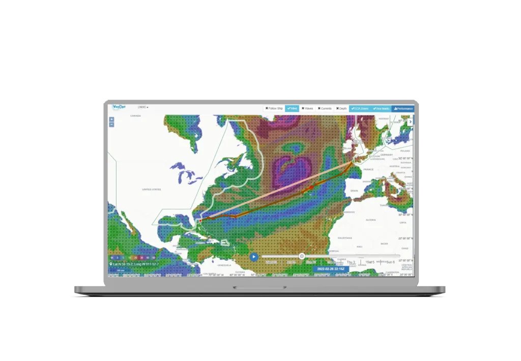 OffshoreNav's tweet photo. The VoyOpt™  technology combines critical ship-specific parameters – sailing speed, GPS /AIS position, engine parameters, drift, loading condition etc. – with real-time weather and metocean observations. 
https://t.co/lSPwm3leOp  

#maritime #routeoptimization #automation https://t.co/7C9ssfvn6E