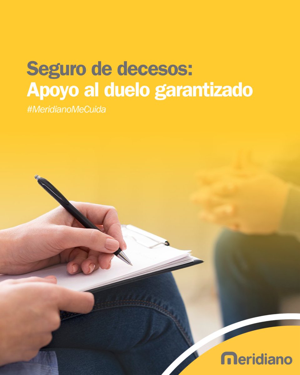 Pensar que nuestra despedida causará un profundo dolor en nuestros seres queridos es uno de los elementos psicológicos que dan lugar al miedo a morir. Un seguro de decesos con apoyo al duelo que acompañe en este proceso a los tuyos, está en tu mano. segurosmeridiano.com/seguro-decesos…