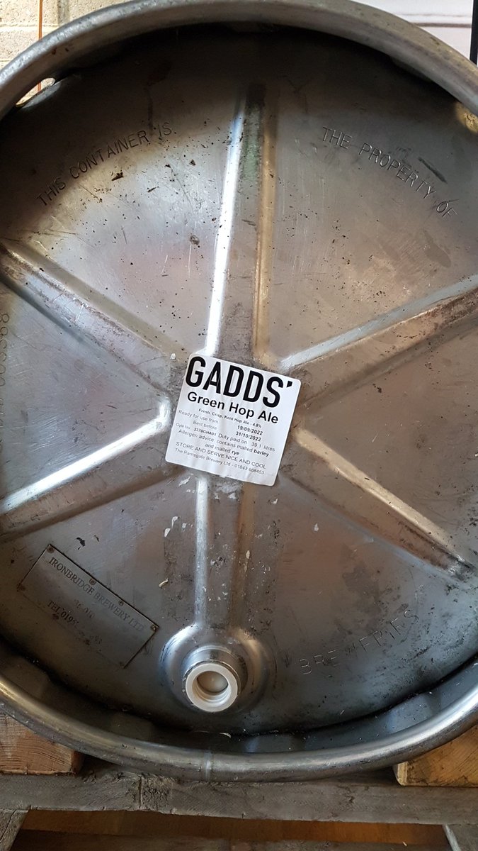 Green Hop Klaxon - the first 36 will get tapped on Sunday, after church, at 12:30pm.