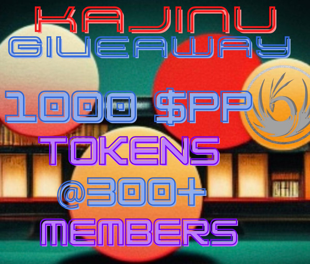 KajinuCalls's tweet photo. We are giving away 1000 $PP tokens when we reach 300+ members here. To enter, shill @kajinucalls to get new members in, react to this post in our Telegram,and help spread the word. We appreciate all of our active members! Big things coming! https://t.co/bc8X2T4NGq https://t.co/7ETQjHfugI