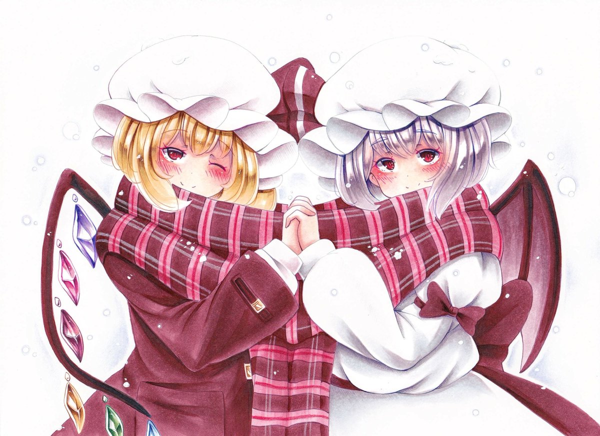 #皆さん線画と塗った後を見せてください

1度別の紙にマルチライナーで描き込んでイメージを膨らませ、気に入った線画が出来たら乗りで塗ってます(・・;) 