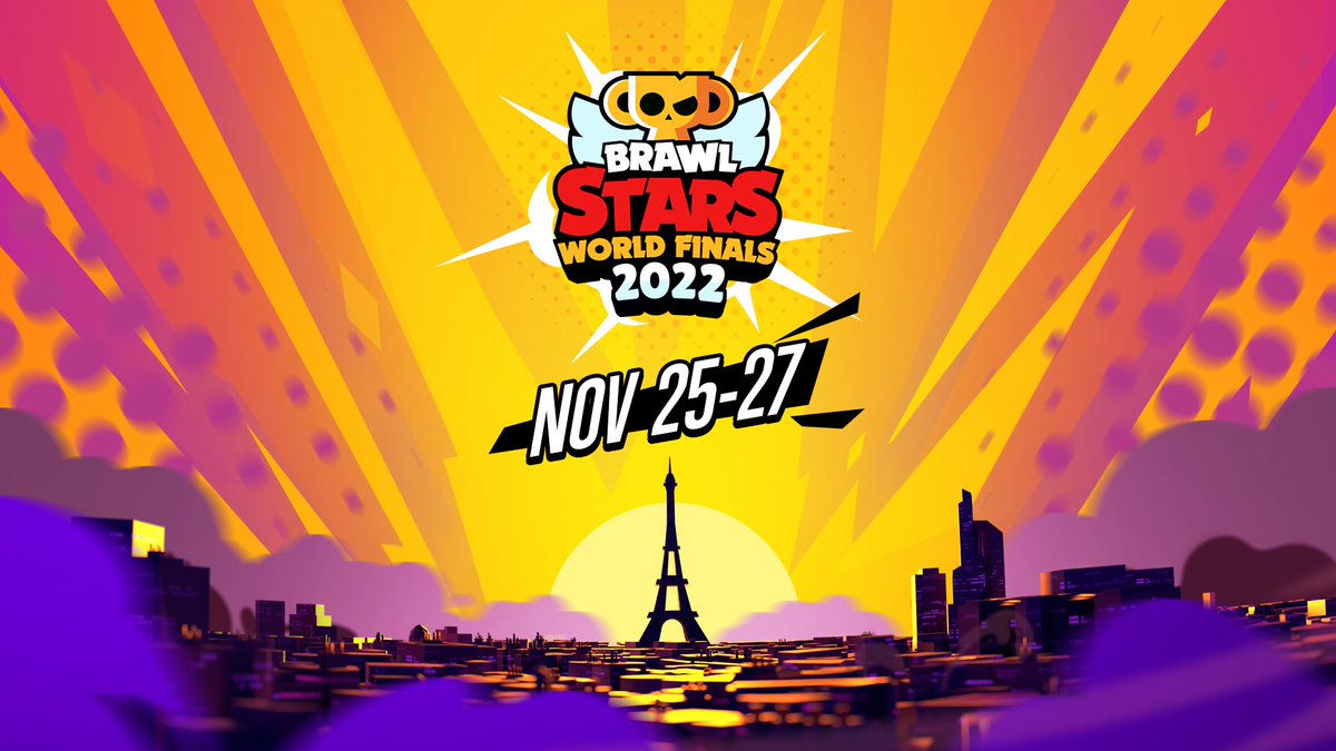 Pack your bags because 2022 Brawl Stars World Finals will take place in Paris, November 25th - 27th! 🇫🇷🏆 Stay tuned for more information in the coming weeks! #BSWF22