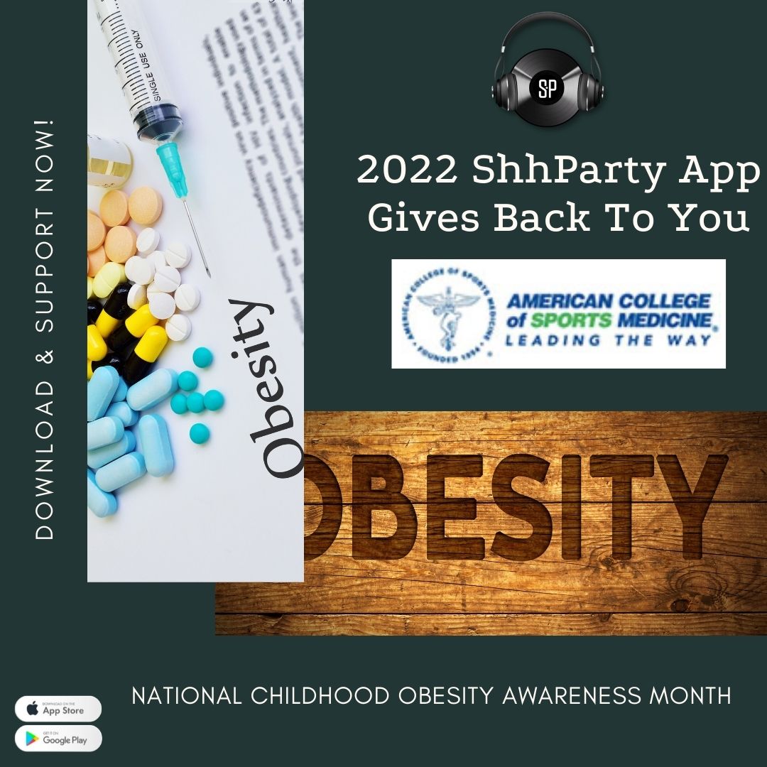 2022 ShhParty App Gives Back To You: September is Childhood Obesity Awareness Month. Download ShhParty App and help #FUNdraise. A portion of ticket sales and tips will be donated to <a href="/acsm1954/">acsm1954.arg</a>. #BuyTickets #GiveTips #RaiseMoney on #ShhPartyApp
