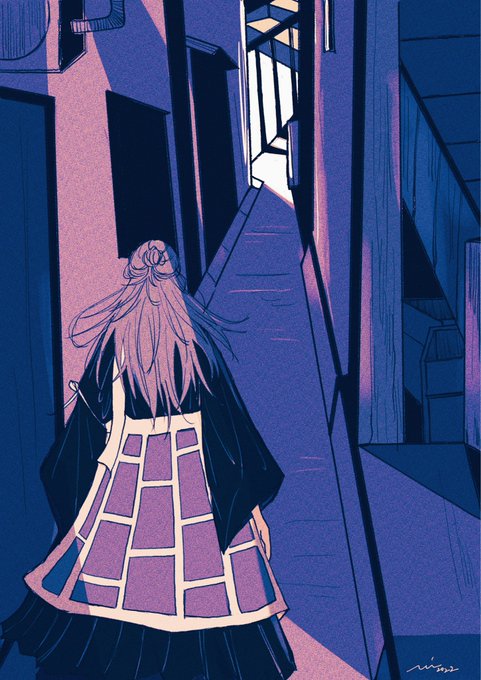 「facing away japanese clothes」 illustration images(Latest)｜5pages