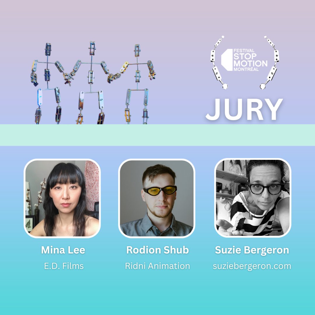 Meet our 2022 jury members who will crown the winners in the emerging talent, independent, and professional short film competition categories over this Festival weekend from Sept.16-18!
bit.ly/stopmojury22

#Festival #StopMotion #Montreal