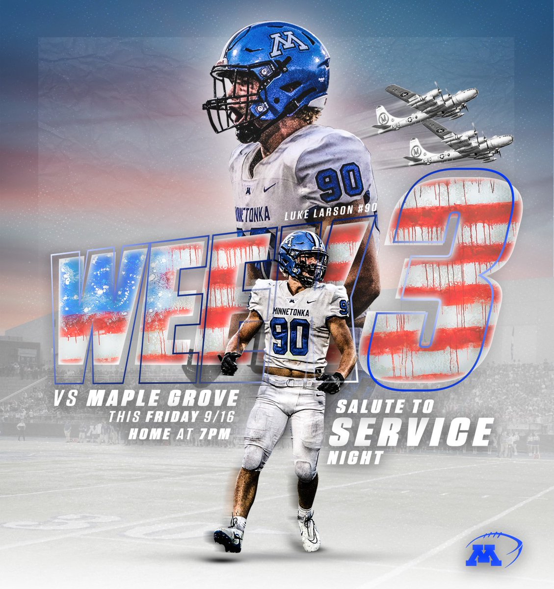 TonkaFB's tweet photo. ⚓GET UP IT'S GAMEDAY!⚓Game #3 Tonight! 

➡️vs. Maple Grove
📍@ Einer Anderson Stadium
⌚7:00 PM
🎟️https://t.co/7f9ldd0xqv
📱Follow live tweets of the game here!
📺https://t.co/hxKOrSavD3

#WeBuildChampions https://t.co/SxosUXLZjW