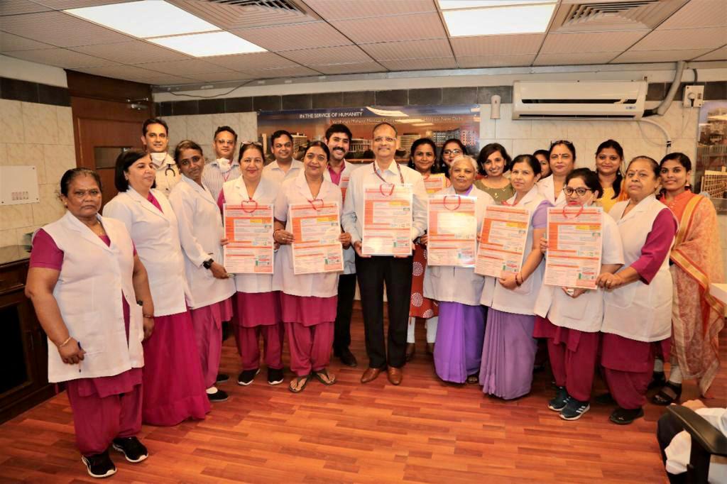 Today, during patient safety week MS <a href="/SJHDELHI/">VMMC & Safdarjung Hospital</a>, Dr BL Sherwal released “Guidance on Usage of Multidose Medication &amp; Vaccine” prepared by Hospital Infection Control Team &amp; also addressed the Trainer of Trainers for strengthening the safe injection practices in the hospital.