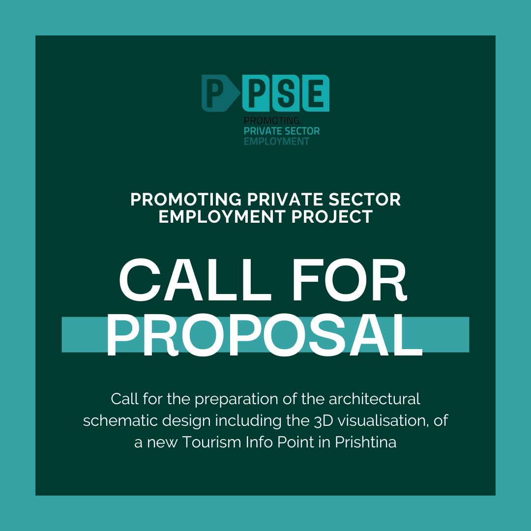 Call for proposal for he preparation of the architectural schematic design including the 3D visualisation, of a new Tourism Info Point in #Prishtina
Deadline for the submission of the preliminary design is October 19th, 2022, 16:00h.
bit.ly/3BlyHIe
<a href="/KPrishtines/">Kryeqyteti Prishtina</a>