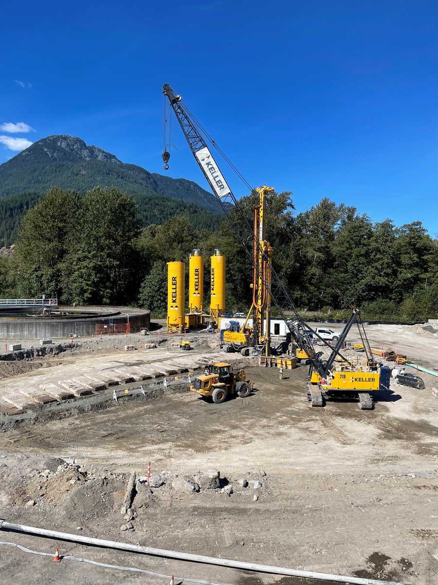 Keller_NA's tweet photo. We are back with an exciting #photosfromthefield Friday! Keller worked alongside #GEOInstruments and #GKM, who provided settlement and vibration monitoring for our team, who is working on a #deepsoilmixed foundation for a new wastewater treatment expansion. https://t.co/qCrL2EbZeI