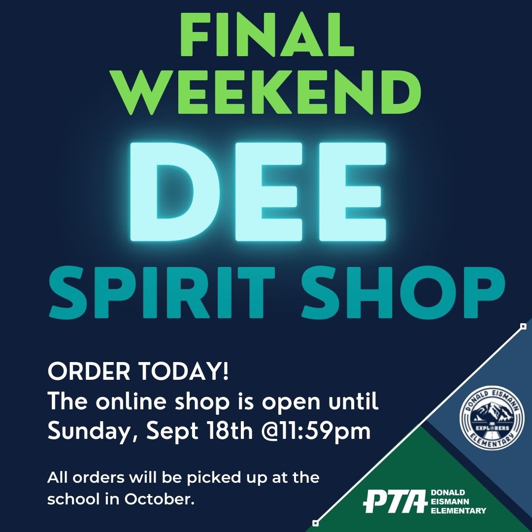 DExplorerspta's tweet image. Final Weekend for Spirit Shop Orders!
Online Store closes on Sunday, Sept 18th at 11:59pm

Items will arrive in early October.
Order your DEE Spirit Wear today!
donaldeismann.darkhorseink.com
Link in the Bio.
