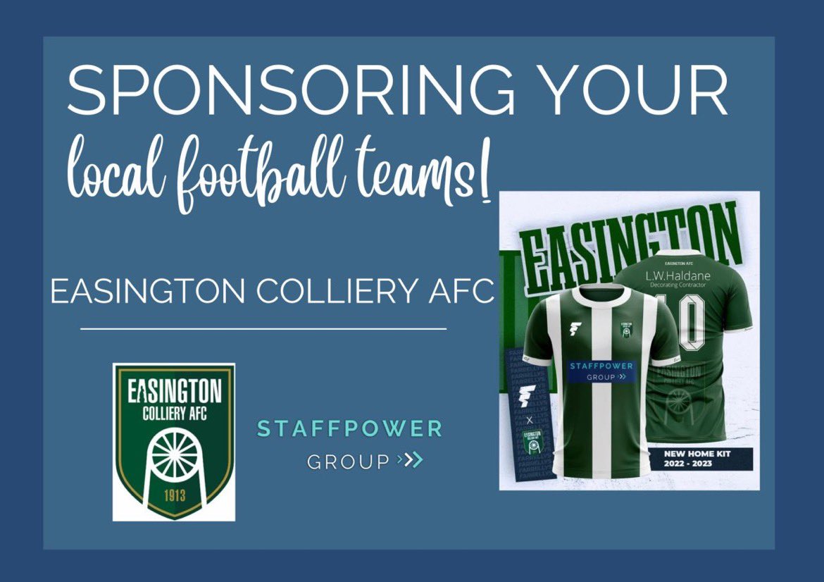 StaffPowerGrou1's tweet photo. We are so proud to be sponsoring local football team @Official_ECAFC
-
Head over to their Social Media pages to find out more about their upcoming games!
#easingtoncolliery #football #afc #easingtoncollieryafc #supporters #supporting #sponsorship #sponsoring https://t.co/M0bRHKmSXK