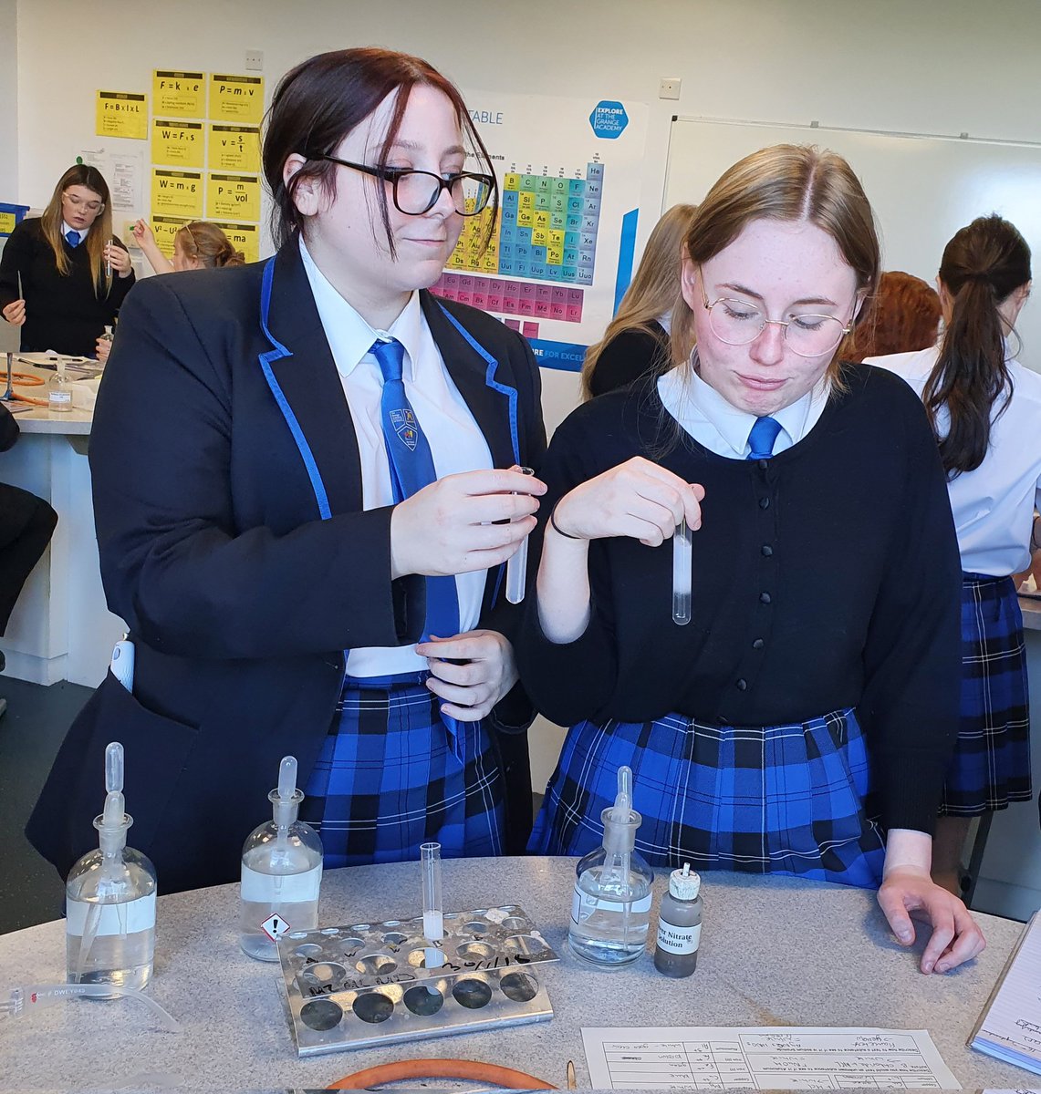 TGA Science (@tgssciencehrs) on Twitter photo Yr 11 Chemistry identifying metal and non-metal ions in 2 unknown solutions 👩🔬👨🔬⚗️🧪 #scienceapplication <a href="/Grange_School/">The Grange Academy</a> Yr 11 Chemistry identifying metal and non-metal ions in 2 unknown solutions 👩🔬👨🔬⚗️🧪 #scienceapplication <a href="/Grange_School/">The Grange Academy</a>
