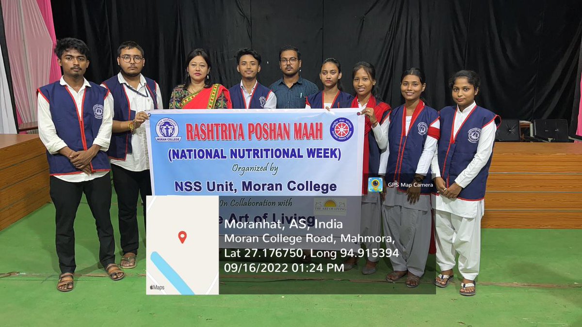 nssmorancollege's tweet photo. Today NSS Unit Moran College has organized events--- 
1.Pledge  on Poshan----Right Nutrition--Healthy Nation
1/2
@nss_rdguwahati @_NSSIndia @CMOfficeAssam @Nyksindia 
@NSSCellDU https://t.co/XdinR5ql0B