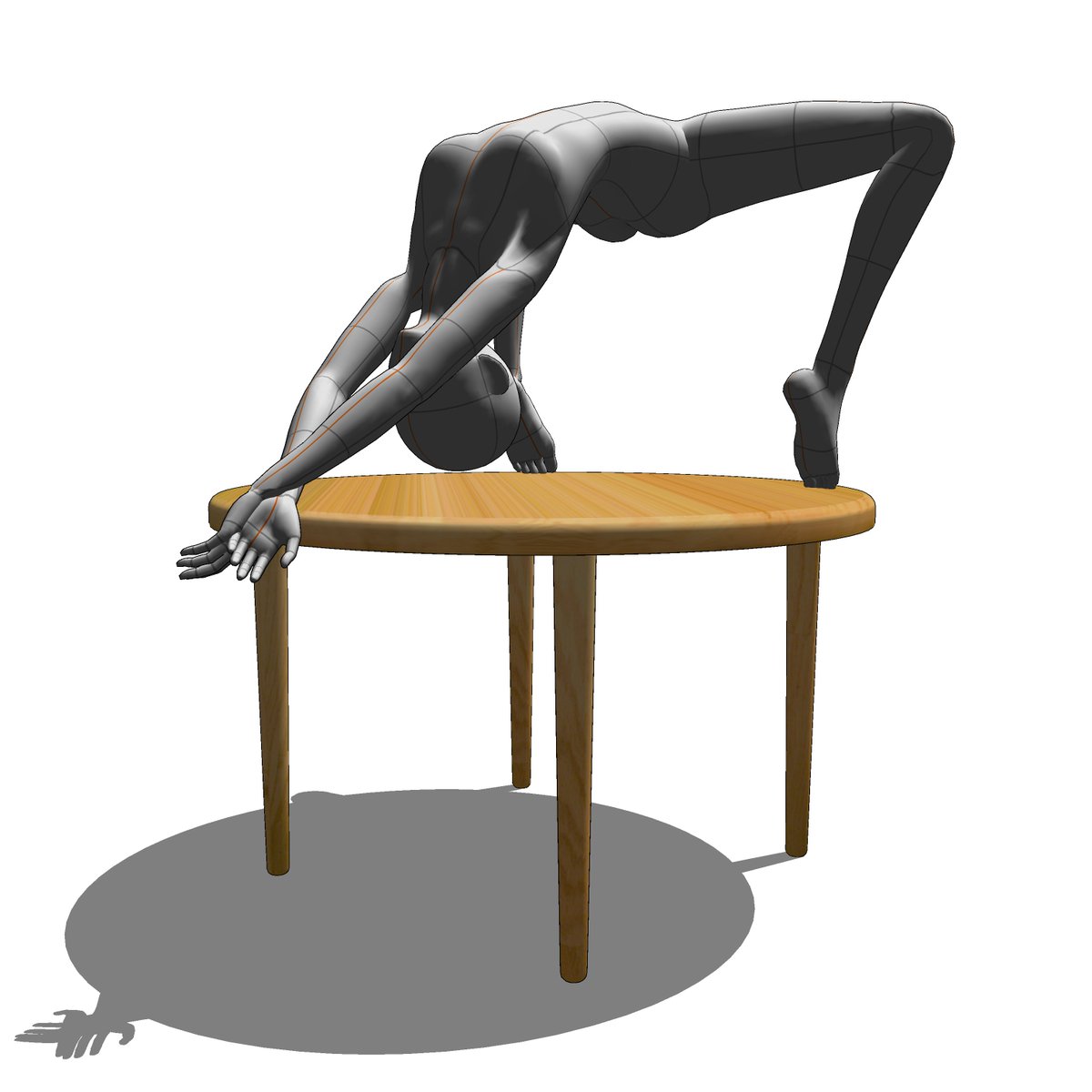 ※R-18/NSFW 知らない人からしたら、なんじゃこりゃって言われそうだけど、こういう3Dをぐりぐり回して、お、と思ったアングルでとりあえず描いてみるだけでも楽しいけどねぇ。。自分という人は、こういう特性だということなんでしょうね。 