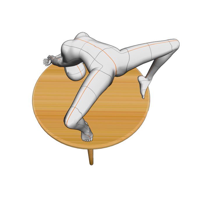 ※R-18/NSFW 知らない人からしたら、なんじゃこりゃって言われそうだけど、こういう3Dをぐりぐり回して、お、と思ったアングルでとりあえず描いてみるだけでも楽しいけどねぇ。。自分という人は、こういう特性だということなんでしょうね。 