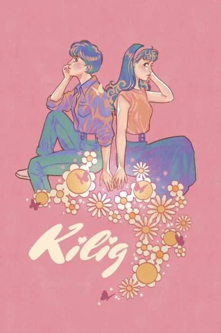 Pink variant plus the spot illustrations at the back cover  