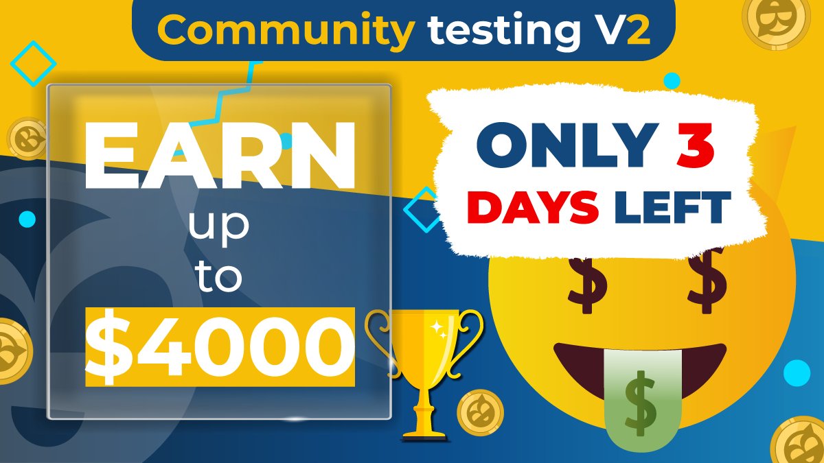 BUSY_DAO's tweet photo. ⏰ You have only 3⃣more days to test the #power of #BusyChain and earn up to $4000 in $BUSY🤑🔥
Start NOW or REGRET it later‼️😉
$BUSY #Community #BugBounty #BusyChain #Testnet
📃Read full terms in the article below NOW👇
https://t.co/ecO54G825P https://t.co/JqvjP48CHF