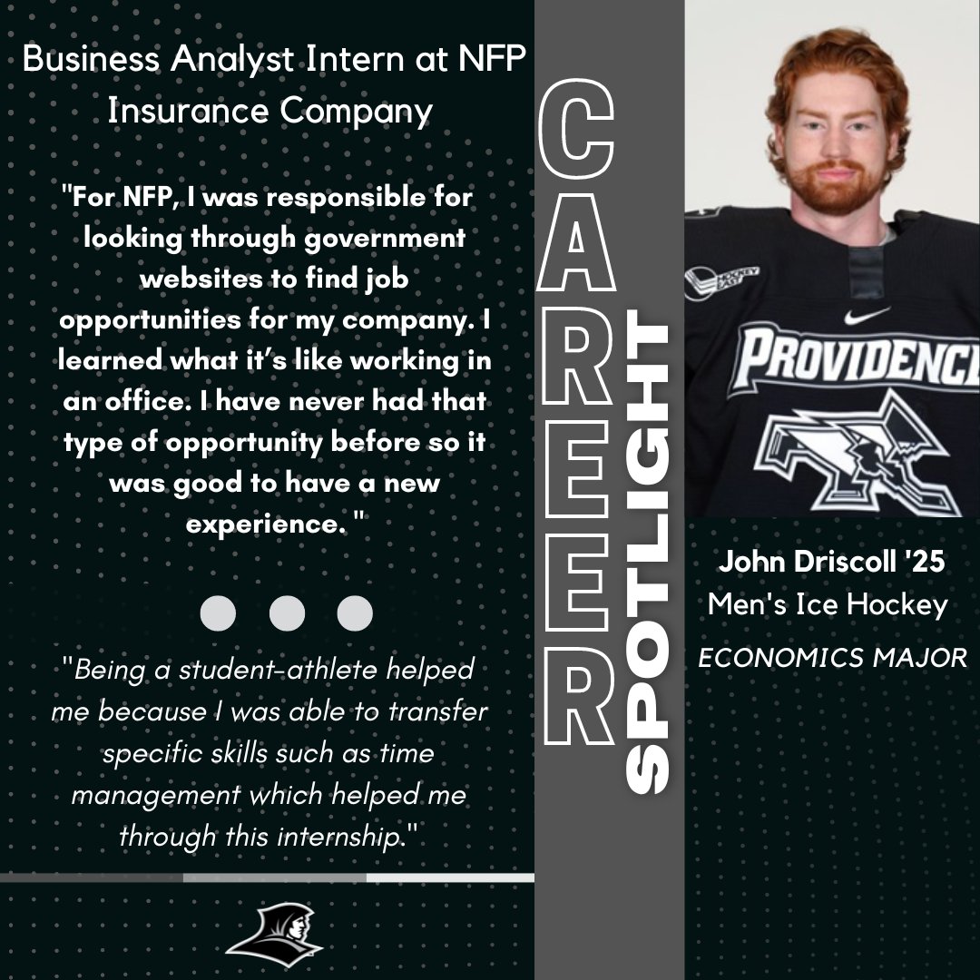 Throughout the year, we will be featuring our amazing student-athletes and the experiential learning opportunities they took part in this summer. Today's Friar Friday spotlight is John Driscoll from our @FriarsHockey team. #gofriars