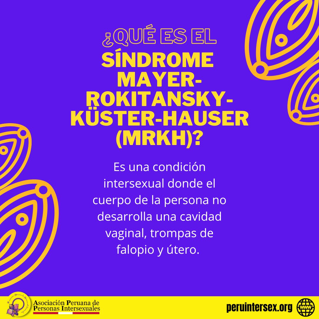 Peru_Intersex's tweet image. 🟡 Hoy conoceremos sobre el Síndrome Mayer-Rokitansky-Küster-Hauser, a través de la vivencia de Maddie Rose @uliveinasociety, quien es una persona #intersexual. 
🟣 Gracias a Laura Inter, coordinadora de @brujulaintersex por la traducción del artículo. 
#Rokitansky