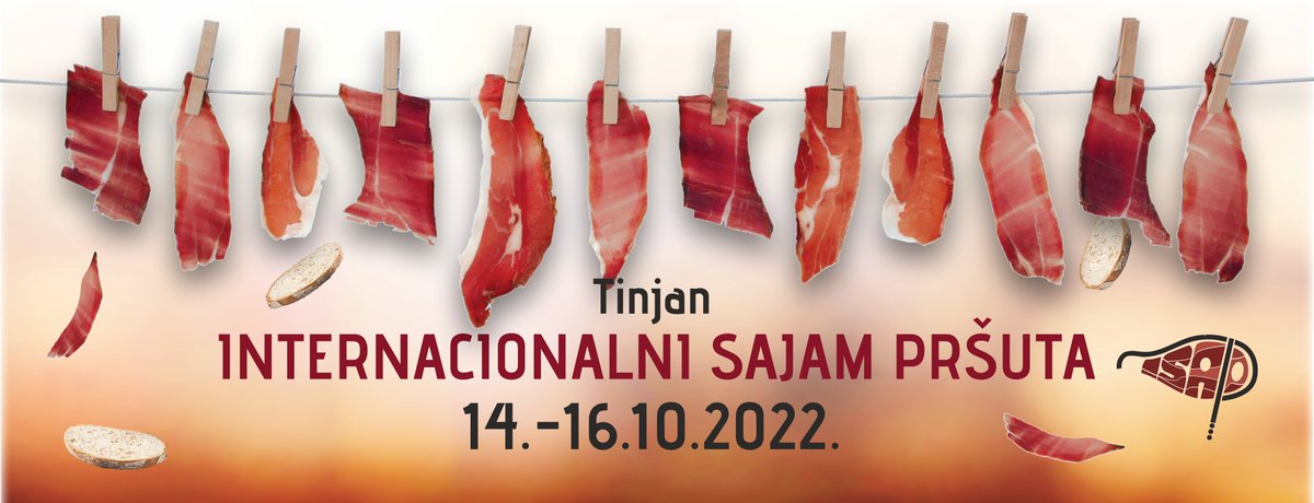 Central_Istria's tweet photo. After a two-year break, the event dedicated to (Istrian) #pršut is returning to #Tinjan. 🥩 On the third weekend in October (October 14 - 16, 2022), Tinjan will host many producers of this dried meat product and all visitors will have the opportunity to enjoy its flavors. 🤩 https://t.co/bzmj2XKrbT