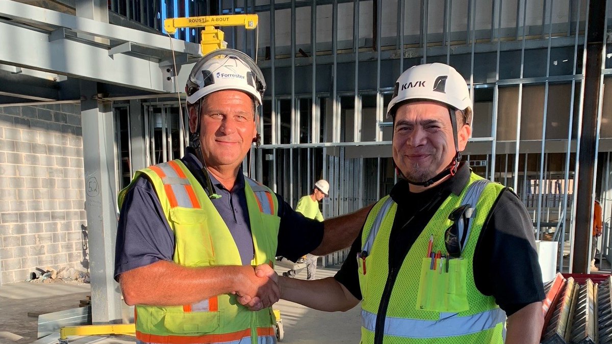 ForresterTweets's tweet photo. We recently presented Nolberto, the Hardesty Mechanical foreman at our @STSAChurch project, with a #SafetyCoin! He has performed high-quality work, communicated efficiently, and kept safety top of mind! We're grateful to have such great partners on this project.
#SafetyFirst https://t.co/f2YYFozUbu
