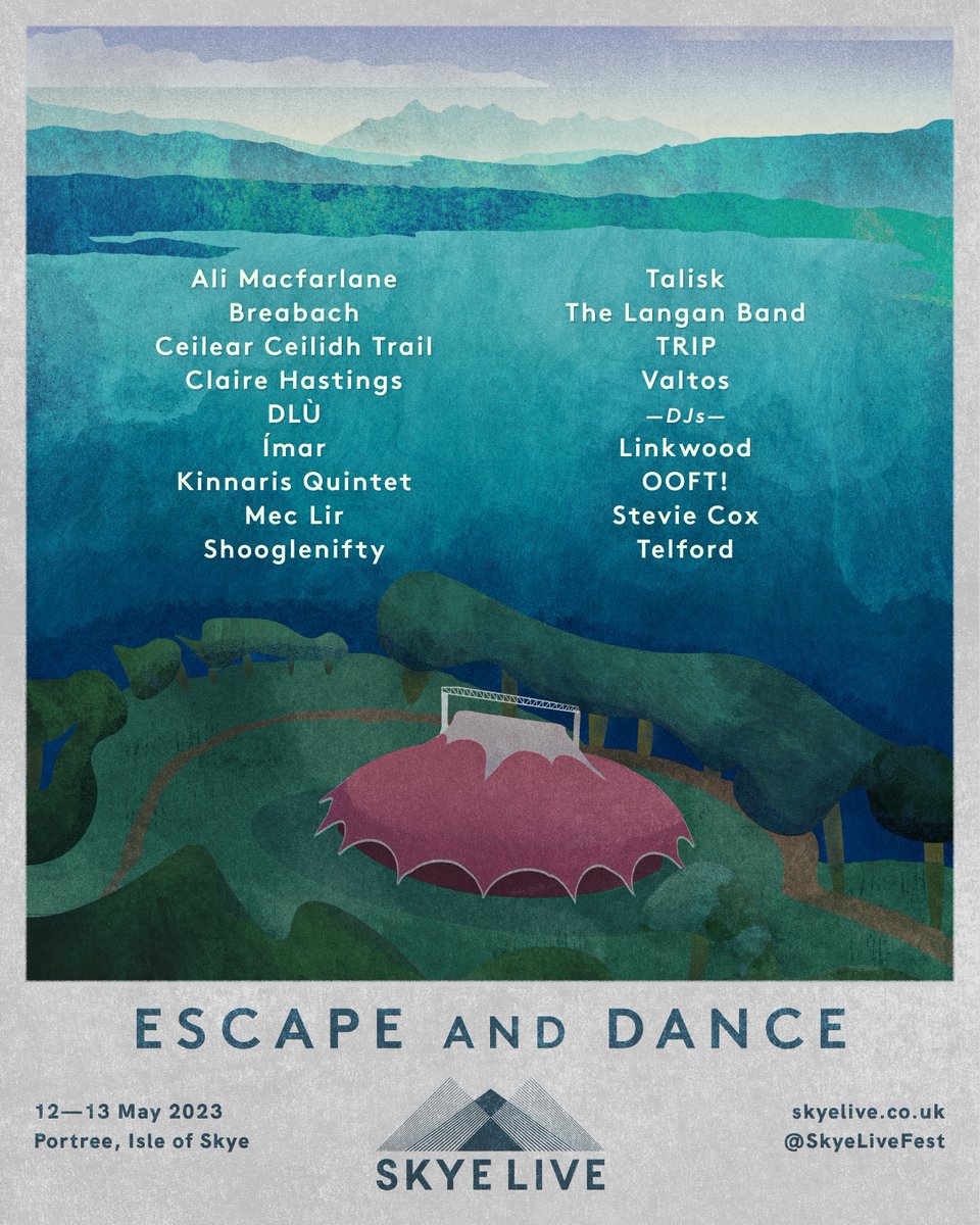Here it is, your full 2023 line up! 💥 

It's time to escape and dance together again. 

Tickets are on sale now, and we're already on course to break 2022's sell out record.

Secure your place
— skyelive.co.uk/tickets