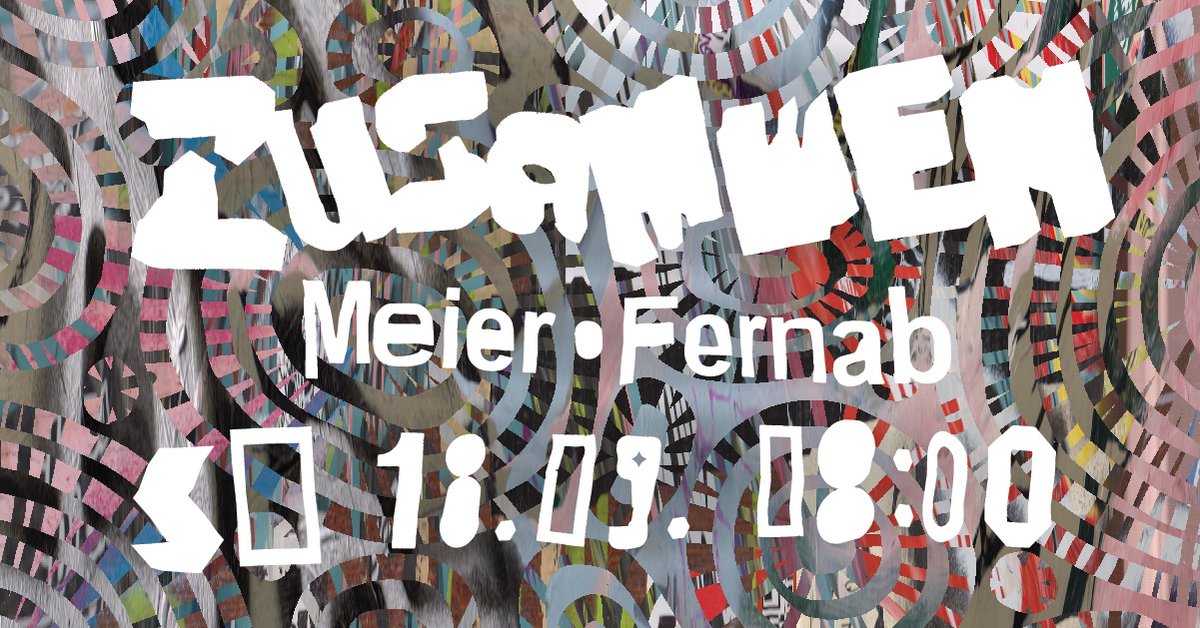 Wenn das Wetter uns lässt feiern wir am Sonntag unser Hof Closing mit einem Open Air! Sonst drinnen im Theater at the Ende of the Universum, auch sehr schön. Im direkten Anschluss an die Emergent Bass von 8 bis 22 Uhr bei der "ZUSAMMEN: Meier • Fernab"
tinyurl.com/zusammenfernab